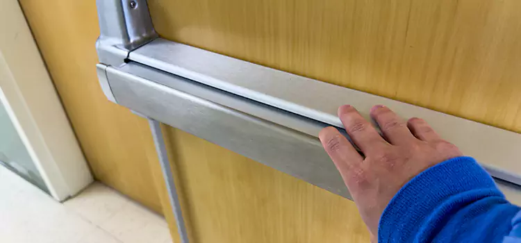 Installing a Push Bar on a Door Payson